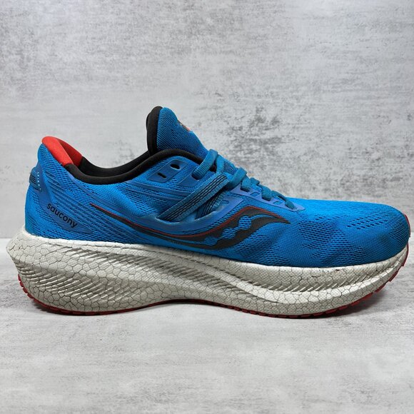 Saucony Triumph 20 Running Shoes - Men's Size 8 - Blue - Picture 2 of 10